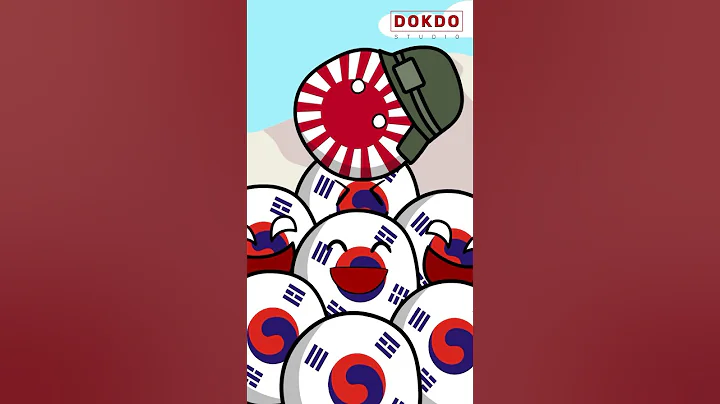 Japan vs Korea past relationship #countryballs