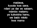 Ali kiba -  Mwana (Lyrics  Video)