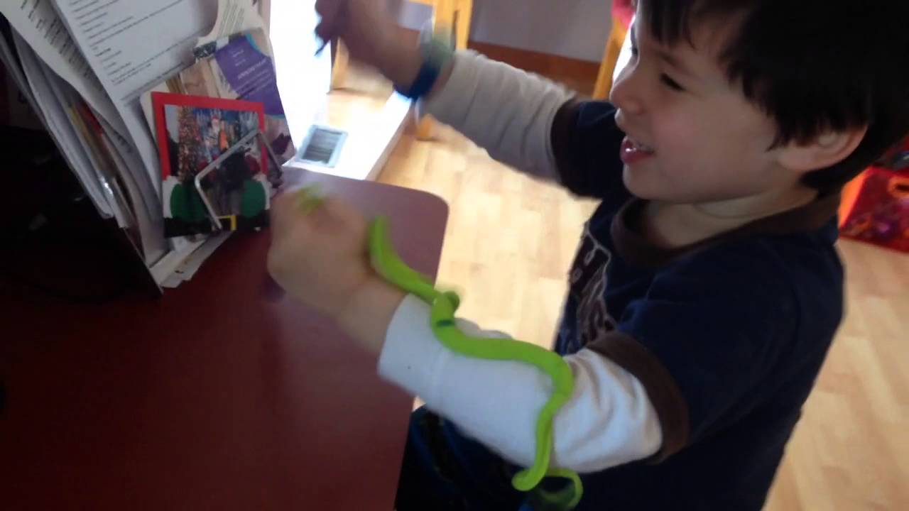 Baby AJ listening to some Coldplay: