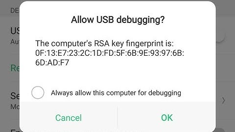 Fix Allow USB debugging - Because an app is obscuring.... when connect to your pc (bad English)