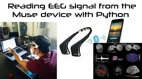 Reading EEG brain signal from the Muse Device with Python #programming #coding #technology #bci