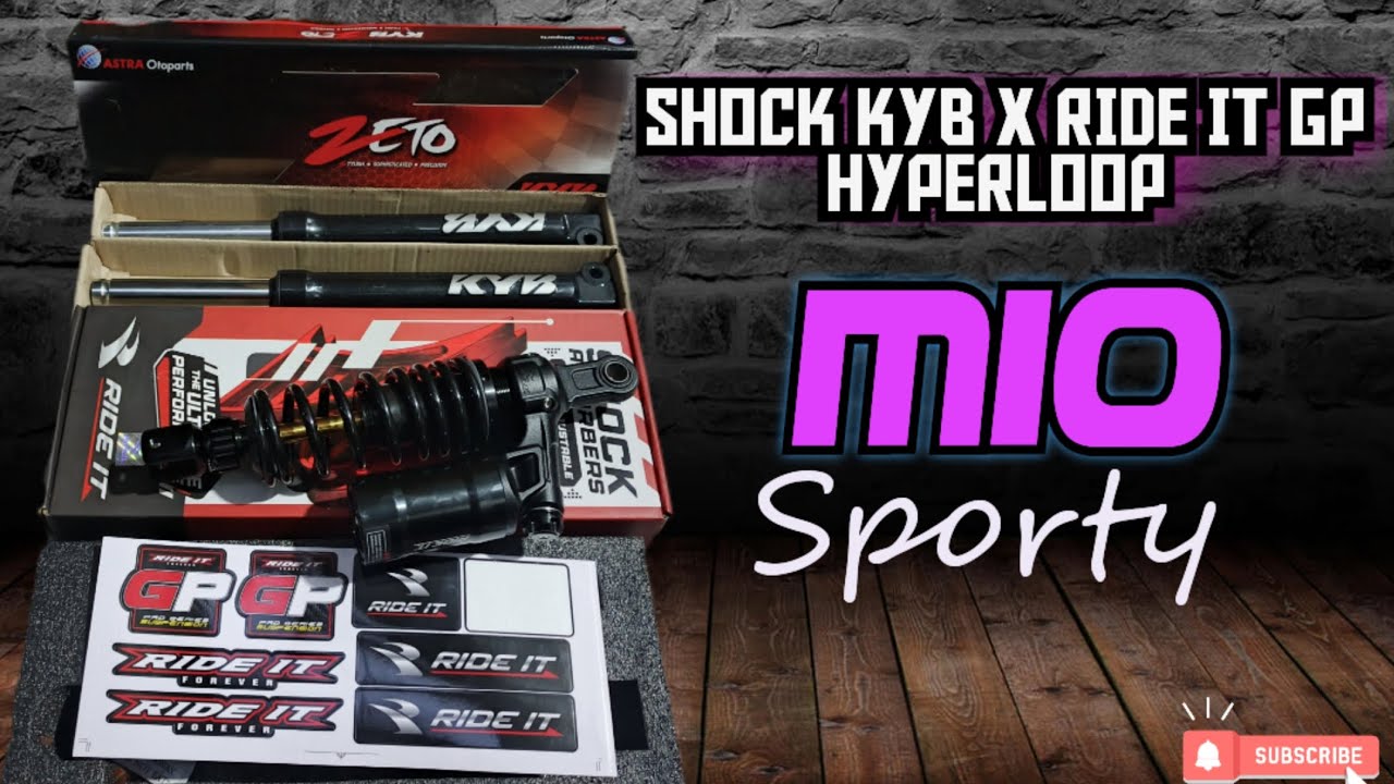Shock Hyperloop PASANG SHOCK DEPAN KYB MIO × SHOCK RIDE IT GP HYPERLOOP DI MIO SPORTY ...