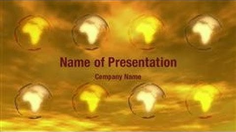 Crystal Globe PowerPoint Video Template Backgrounds - DigitalOfficePro #01111V
