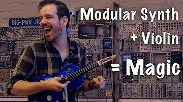 Violin through a Modular Synth sounds UNREAL: Rob visits 4MS