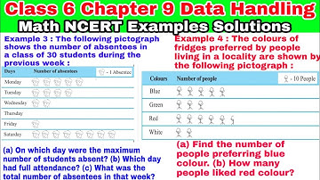 Class 6 Ch-9 Example 3 | Example 4 | Data Handling | Chapter 9 | Math NCERT Examples Solutions |CBSE