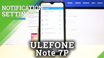How to Personalize Notifications in ULEFONE Note 7P -Manage Notifications