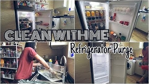 CLEAN WITH ME | Refrigerator Purge | Oddly Satisfying Cleaning Time-lapse