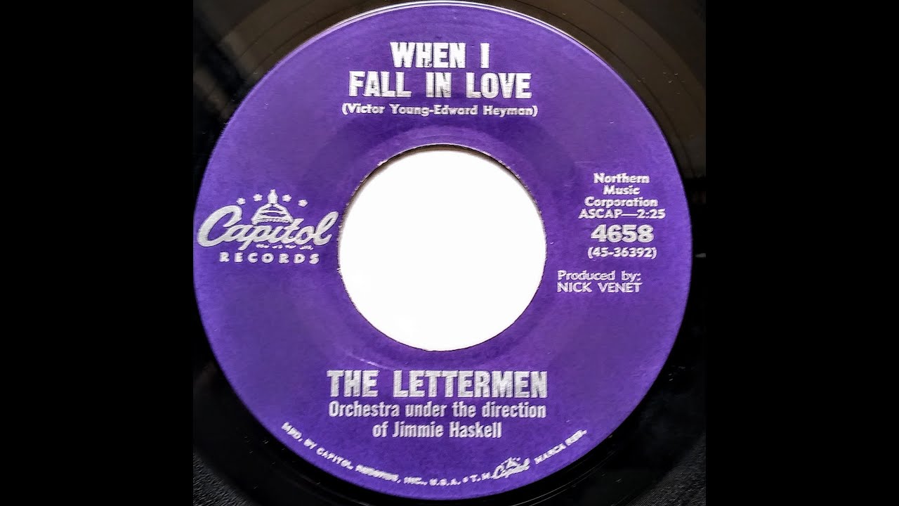 When I Fall In Love The Lettermen 1961 YouTube When i fall in love the lettermen 1961 youtube