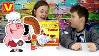 CHALLENGE OTTO IL MAIALOTTO CHE FA IL BOTTO - giochi in scatola per bambini - il cuoco mangione