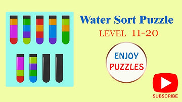 Water Sort Puzzle level 11-20 Walk-through Solutions | ENJOY PUZZLES