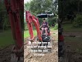 My wife had fun learning this mini excavator #shortvideo #diy #hustle