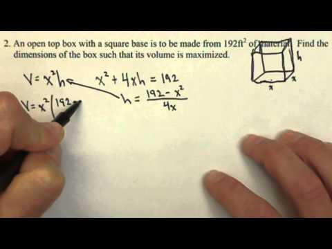 Maximize Volume given Surface Area Constrained Optimization Problem Fa2
