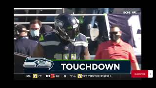 Geno Smith throws it up to DK Metcalf for a insane touchdown catch!! What a insane catch!!!👍