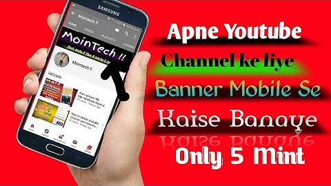 How To Make A Professional Banner For Youtube Channel | Only 5 mins