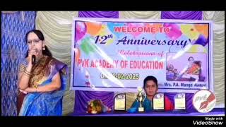 🎉 12th Anniversary Celebrations of "PVK ACADEMY OF EDUCATION 🏢" 🎉