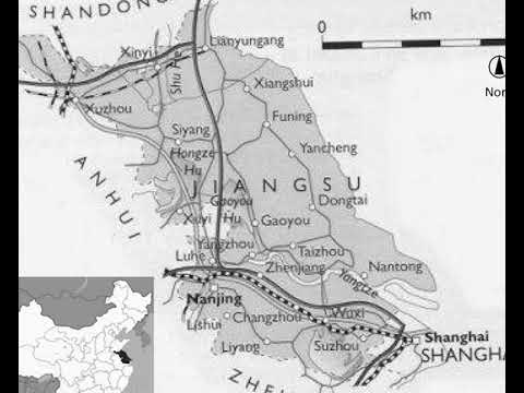 江苏省地图 [ map of Jiangsu ] [ state of China ]