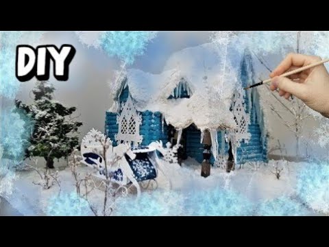 Терем из сказки "Морозко" из картона своими руками / DIY