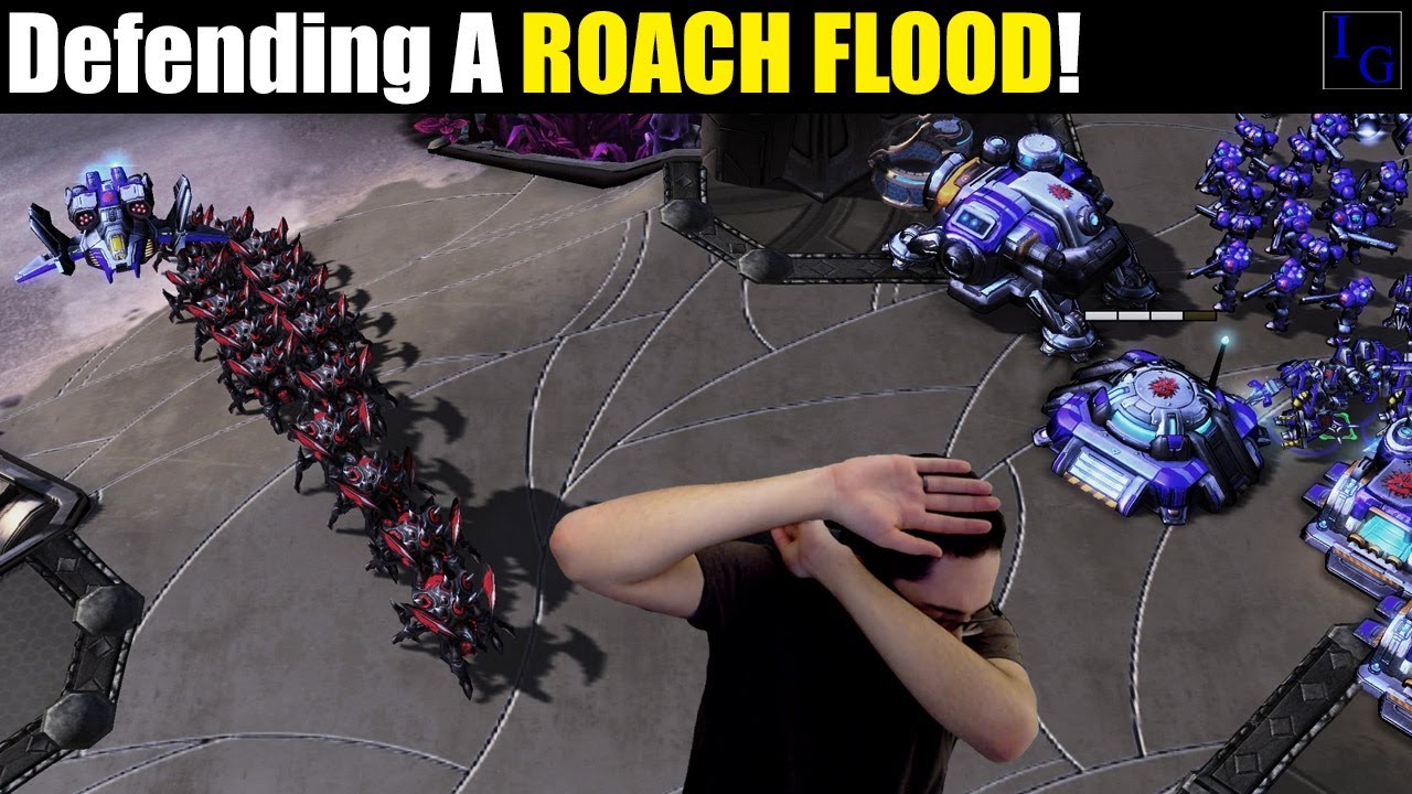 Defending Against A ROACH FLOOD! | Terran versus Zerg Game | Starcraft 2 Ladder SC2 Cheese TvZ Match