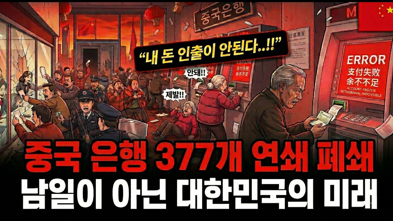 내 돈이 사라졌다 중국 377개 은행 폐쇄 충격    남일 같지 않은 대한민국의 미래