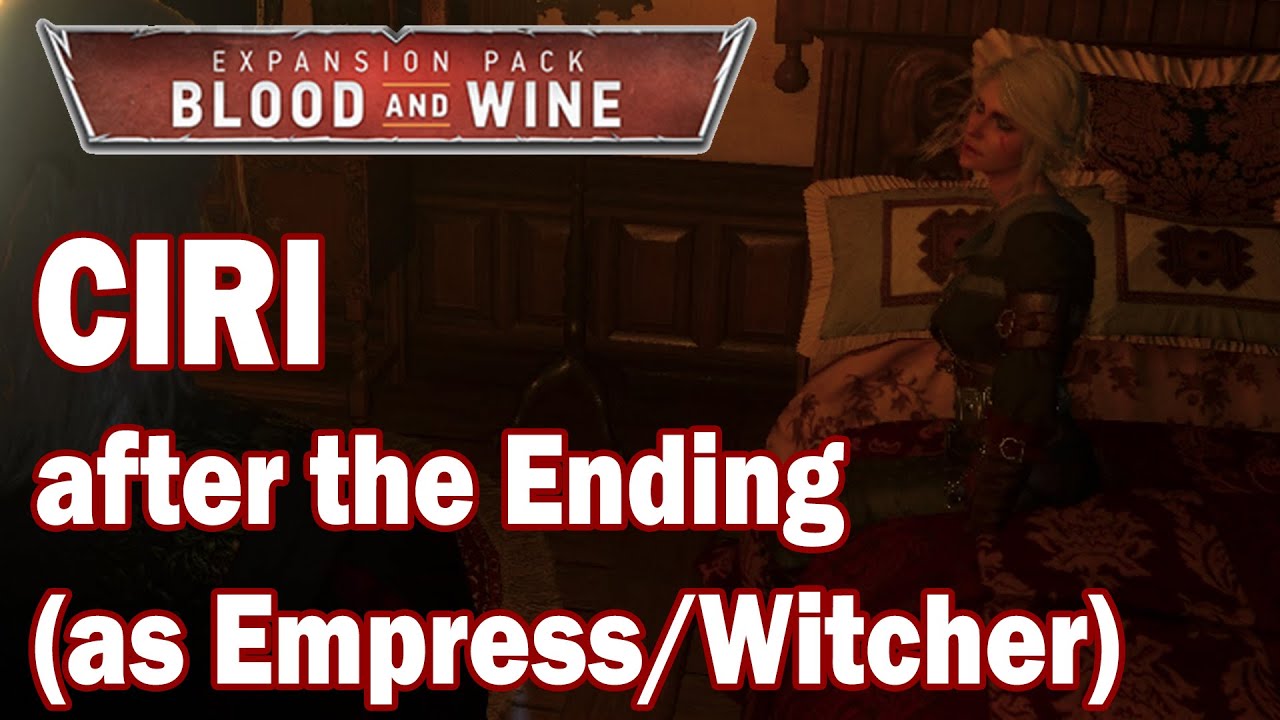 The Witcher 3 Blood and Wine CIRI's after the ending behavior at