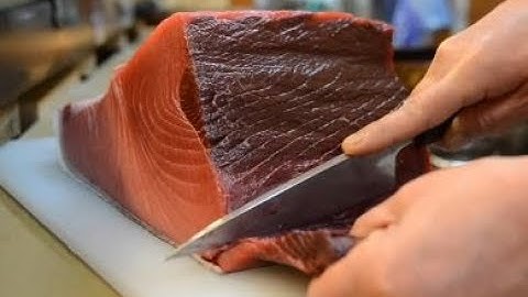 Ẩm Thực 360 - Cùng xem người Nhật làm món shushi cá ngừ khổng lồ