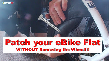 FIX EBIKE FLAT WITHOUT REMOVING TIRE!!! [e bike tire repair]