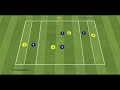 Football soccer endzone screening training practice game