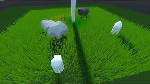 Godot interactive grass demo