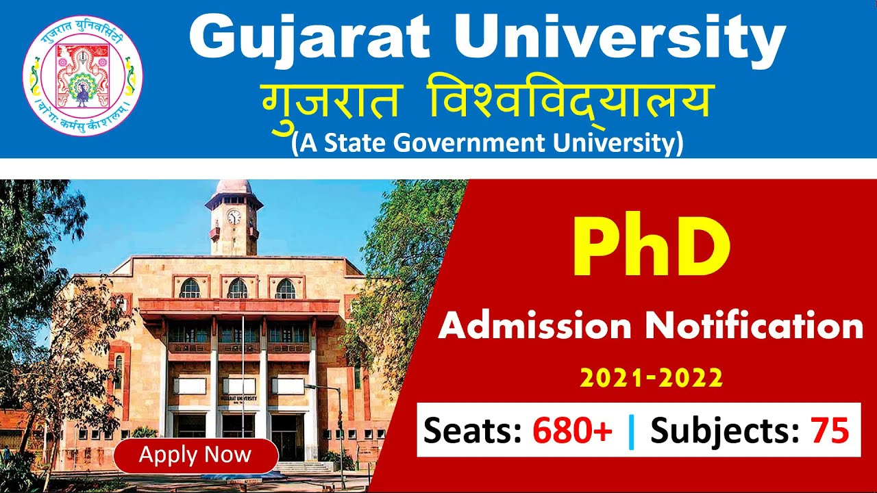 phd in gujarat university