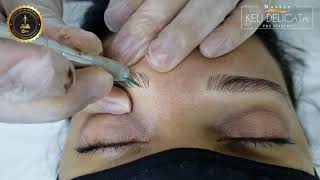 Micropigmentação  Microblading - eyebrow micropigmentation Mikropigmentierung der Augenbrauen