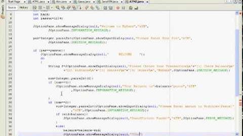 ATM Java Program CSCI03