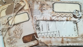 Vintage envelope pockets for junk journals