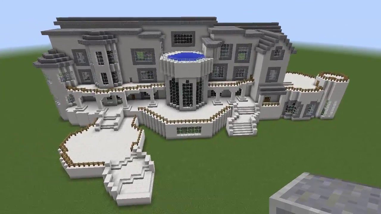 Особняк в майнкрафт схема постройки