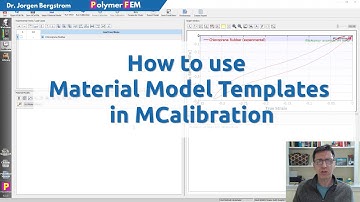 How to use Material Model Templates in MCalibration