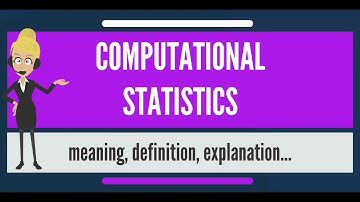 What is COMPUTATIONAL STATISTICS? What does COMPUTATIONAL STATISTICS mean?
