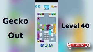 Gecko Out Level 40 Walkthrough 🧩 | Step-by-Step Puzzle Guide | Mini Boss