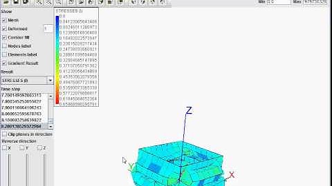 Impact Explicit Finite Element Solver Sample Buckle Press
