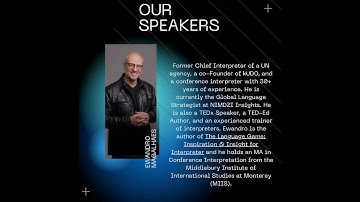Ewandro Magalhaes - Global Language Strategist at NIMDZI - Multi-Languages Wellness Panel