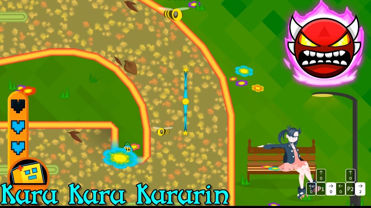 Insane Demon Platformer ) | Kuru Kuru Kururin by Nico99 | Geometry