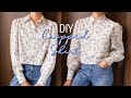 DIY Cropped Shirt / Crop Top | How To Make A Women&#39;s Shirt