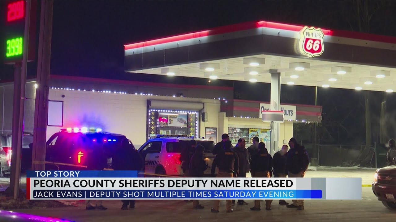 Deputy Jack Evans recovering after being shot in Peoria County - YouTube