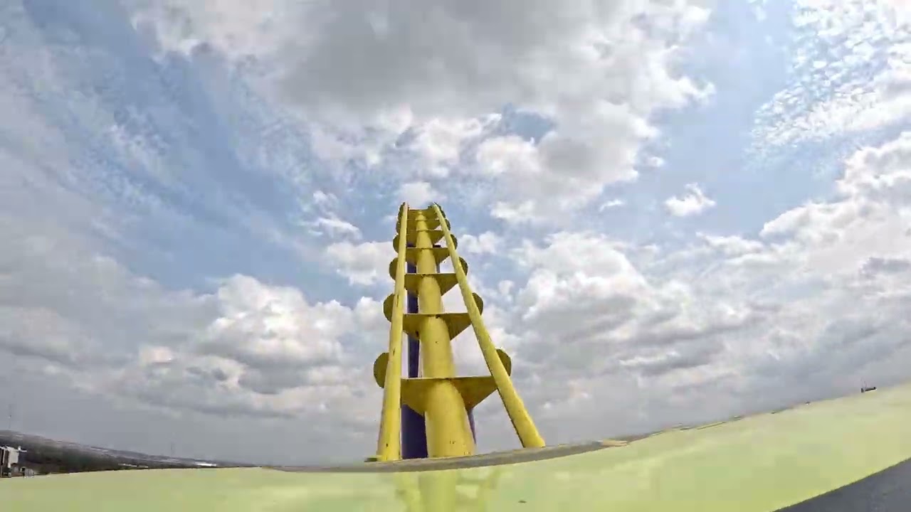 Steel Eel POV | SeaWorld San Antonio Morgan Mega Coaster | 1080p Non-Copyright