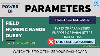 Parameters in Power BI Dashboard | Power Query Editor | Types of Parameters | Practical Case Studies