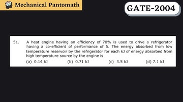 Q-51 | GATE Mechanical-2004 Solved Paper | GATE Mechanical Previous Year Question Solution