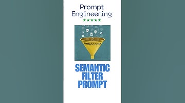 Prompt Engineering #10 : Semantic Filter Pattern  #chatgpt #openai #ai #promptengineering