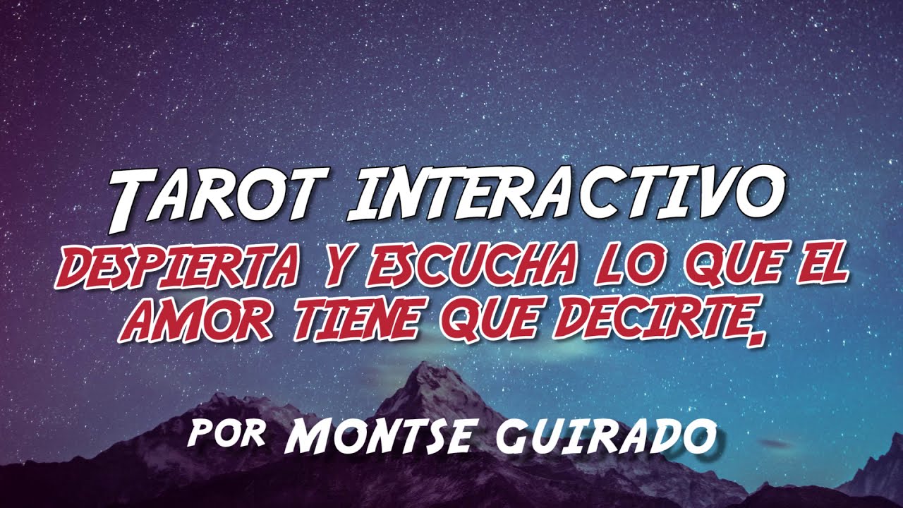 ¡Despierta! Escucha lo que el tarot del amor tiene que decirte - YouTube