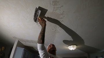 "Skip Trowel" Texture Tutorial On Patch (Drywall Texture)