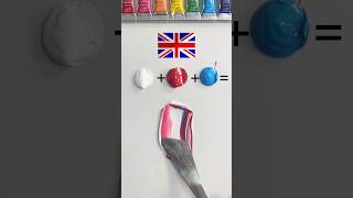 What Color Do Mixed Flags Make? (Part3 ) #Paintmixing #Colormixing #Satisfying #Asmrart