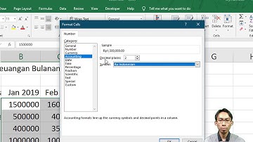 Konversi format angka menjadi mata uang (kursus Excel)