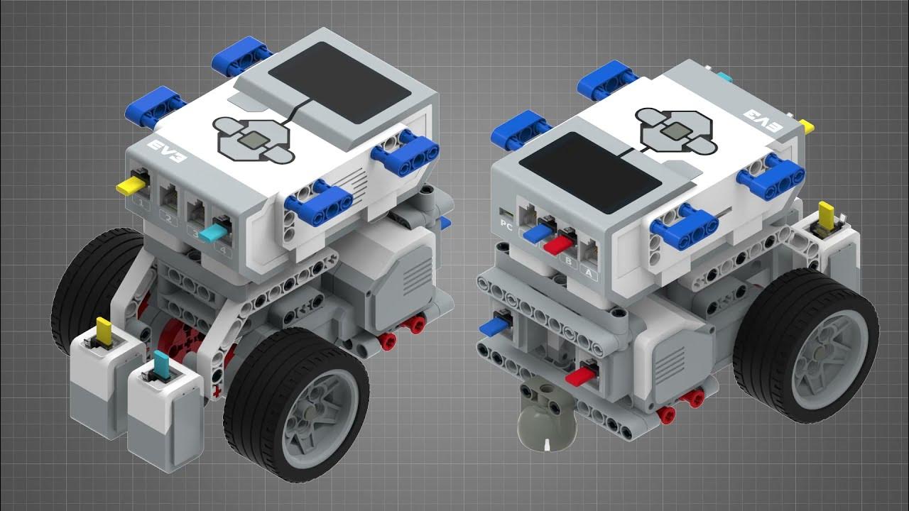 Робот для езды по линии. Инструкции по сборке. LEGO EV3. - YouTube